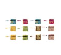 Alasum 12pcs Silk Brocade Jewelry Storage Pouch Bags with Hanging Tassels, Easy to Carry Compact Silk Embroidered Bags for Party and Storing Jewelry, Assorted Colours Random Color