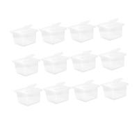 Alasum 12Pcs Transparent Reptile Cage Multi-function Cricket Keeper Box for Snakes Spiders Geckos Hermit Frogs with Weather-resistant Clear Enclosure for Feeding and Observation