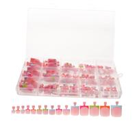 Alasum 150pcs French Tip Press on Toenails for Toes, 15 Sizes Fake Plastic Square Toe Nails with Box, Easy to Apply and Remove, Minimising Risk of Shifting, for Weddings and DIY Pedicure