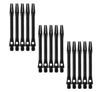 Alasum 15pcs Ba Darts Shafts Aluminum Alloy Black Lightweight Stems