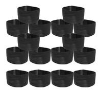 Alasum 16pcs Black Elastic Mourning Armbands for Adults with Adjustable Fit and Comfortable Polyester Material, Suitable for Sport Events and Family Gatherings, Elegant Design with Solemn