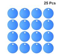 Alasum 16pcs Dark Blue Round Blank Aluminium Dog Tags for Pets, Dog Collar Name Id Tags, Pet Id Hangings for Puppy Accessories and DIY Stamping Charms