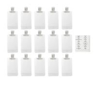 Alasum 16pcs Travel Cosmetic Sub-packing Bag Set 100ml Pet Squeezable Pouches for Essences and Cosmetics, Practical to Use and Save Backpack Space, for Camping and Outdoor Activities