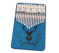 Alasum 17 Keys Thumb Piano Wooden Portable Kalimba Finger Piano with Tone Changeable Feature and 2 Sound Holes Suitable for Music Lessons Beginners and Boys and Girls