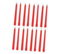 Alasum 18Pcs Miniature Dollhouse Candle Set Red Mini Wax Candles for Dollhouse Table Decoration Mini House Scene Layout Prop for DIY Home and Kitchen Accessories