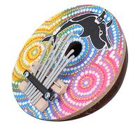 Alasum 1pc Creative Kalimba Thumb Piano Lightweight Coconut Shell Design for Beginners Random Portable Musical Instrument for Easy Melodies