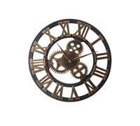 Alasum 1pc Industrial Gear Wall Clock Retro Decorative Silent Non-ticking Creative Wall Hanging Clock for Bedroom Kitchen Living Home Decor