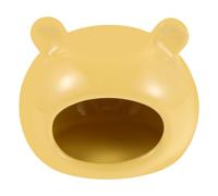 Alasum 1pcs Ceramic Hamster Nest Cooling Cave Efficient Cooling Shelter Reducing External Disturbances Ceramic Material Animal Shaped Unique House Style Pet Habitat Suitable for Small