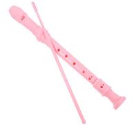 Alasum 1set Soprano Recorder Flute with Cleaning Rod and Storage Bag Cute Pink Design for Beginners Teens and Students