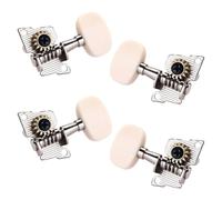 Alasum 2 Pair Guitar Tuning Pegs Machine Heads for Ukulele and 4 Strings Classical Guitar, Reliable and Easy to Tune with Metal and Plastic Material, Suitable for Acoustic String