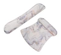 Alasum 2 Pcs Ergonomic Silicone Keyboard and Mouse Wrist Support Pads with Non-Slip Design for Comfortable Long Time Computer Work and Gaming White Wrist Rest Cushions