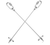 Alasum 2 Pcs Stainless Steel Bird Skewers for Parrot Budgie Parakeet Food Fruit Holders Treat Sticks Easy to Clean Foraging for Birds