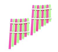 Alasum 2 Set Diy Homemade Panpipe Toy for Student Science Experiments Colorful Musical Instrument Education Kit