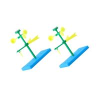 Alasum 2 Sets DIY Wind Vane Craft Plastic Science Experiment Kit for Educational Stem Learning Science Gift for Boys and