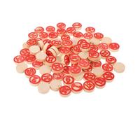 Alasum 2 Sets Wooden Replacement Number Chess Pieces for Bingo Game, Durable 1.8x0.5cm Pawns for Board Games, Perfect for Replacing Lost or Broken Pieces, Enhances Logic and Imagination Skills