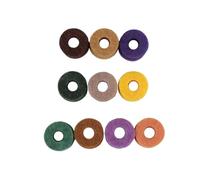 Alasum 20 Pcs Strap Button Felt Washers for Cymbals Drum Stand Felt Pads Bass Drum Cymbal Accessory Practice Pad Set for Drumming