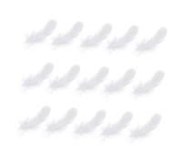 Alasum 200pcs White Synthetic Plumage for Wedding and Dress Ups, DIY Handicrafts and Photo Props, Unique Chic Delicate Decoration for Home and Party
