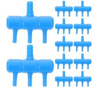 Alasum 20pcs Aquarium Oxygen Pump Splitter Outlet Plastic Air Flow Distributor Splitter Valve Control Lever for Fish Tank Oxygen Accessories Tubing
