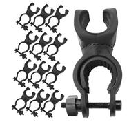 Alasum 20pcs Cane Holder Clip for Walkers Wheelchairs and Scooters Rotating Flashlight Mount Weatherproof Mobility Aid Accessories