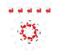 Alasum 20pcs Chicken Feeders Nipples Abs Poultry Water Drinker Easy to Install Convenient to Use Assorted Colour for Quail Ducks Chicken Coop Accessory