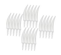 Alasum 20PCS Halloween Fake Fangs Kit Plastic Pumpkin Teeth Decorations for DIY Party and School Activities Easy to Install Reusable Spooky Pumpkin Supplies