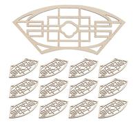 Alasum 20pcs Miniature Dollhouse Wood Screen - Chinese Miniature Room Divider Model - Mini Screen Furniture Photo Prop For Mini House Birthday Holiday Display