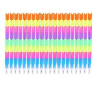 Alasum 20pcs Non Sharpening Colored Pencils with Eraser Included, Abs Material Multi-function Convenient Pencils for Classroom Prizes and School Art Supplies