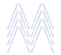 Alasum 20pcs Photo Tach Reflective Tape Optical Compact Design Silver Paper Adhesive Strip for Industrial Safety Measurement