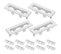 Alasum 20pcs Plastic Overflow Cap for Sink with Versatile Fit, Rectangle Basin Insert Preventing Overflow, Small Sink Hole Cover Suitable for Kitchen and Bathroom Use
