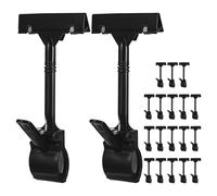 Alasum 20pcs Plastic Sign Holder Clips for Retail with Adjustable Swivel T-shaped Design, Sturdy and Deformation Resistant Label Holders, for Retail Settings and Fruit Displays