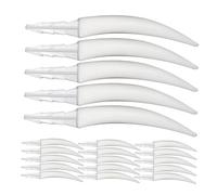 Alasum 20pcs Spooky Decorations DIY Halloween Activities Teeth Accessories Fang Kit Decor Kit White