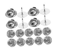 Alasum 20pcs Stainless Steel Pin Backs for Brooches with Butterfly Clutch, Multi-purpose Small Size DIY Pin Holder, Comfortable Hand Feeling, for Sewing Accessories and Craft Projects