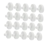Alasum 20pcs White Ceramic Coral Frag Rack T-shaped Coral Branch Base Aquarium Support Nurture Supplies for Marine Fish Tank Reef Ornaments