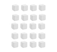 Alasum 24pcs Calcium Grinding Stones for Tortoise and Reptile Tank Accessories, White Calcium Mineral Blocks with Rich Trace Elements for Fish Tank, Long-lasting Molar Cube for Turtle
