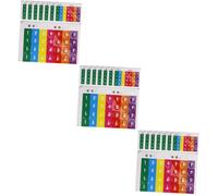 Alasum 24pcs Percussion Training Note Sticker Pan Flute Finger Guide Decal Sticker for Beginner Music Practice Pan Pipes Instrument Musical Instrument Supplies