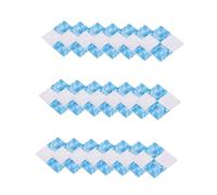 Alasum 27Pcs Miniature Wooden Floor Boards for Dollhouse Decoration, Blue and White Ceramic Tile Pattern, Doll House Accessories for Creative Scale Model Flooring