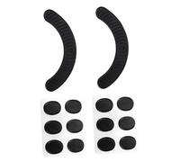 Alasum 28pcs Drum Mute Pads Self-adhesive Snare Mute Stickers for Drum Kit Silencing Black Dotted Design for Practice and Performance