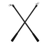 Alasum 2pcs 12 Inch Fiberglass Blind Wand with Hook for Easy Operation and Impact Resistant Window Curtain Opener Rod, Minimalist Black Curtain Rod for Bathroom, Hotel Use