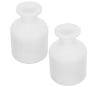 Alasum 2pcs 150ml Reed Diffuser Bottles Empty Glass Container with Caps, Elegant round Shape Essential Oil Diffuser for Bedrooms and Offices, Easy DIY and Low Maintenance