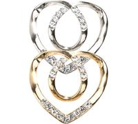 Alasum 2pcs Alloy Shirt Clip and Scarf Clip Smooth Surface, Fasten T Shirt or Scarf Easily, Chic and Elegant Clothing Ring Accessories for Everyday Wear