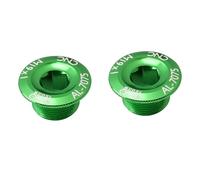 Alasum 2Pcs Aluminum Alloy Bike Crankset Fixing Screws with Cnc Machining Crank Arm Bolts for Mountain and Road Cycling Accessories Covers