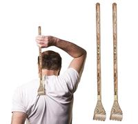 Alasum 2pcs Back Scratcher for Adults Wooden Scratching Stick Comfortable Design Household Use Relieves Hard to Reach Itches