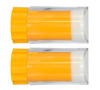 Alasum 2pcs Bee Queen Marking Bottle with Yellow Base and Integrated Cage Portable Lightweight Bee Marking Equipment for Accurate Hive Management and Beekeeping
