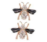 Alasum 2pcs Bee Shoe Clips Cute Metal Decorative Shoe Buckles for Women Flat DIY Accessories Charm