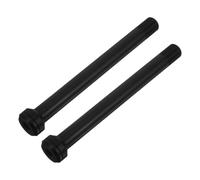 Alasum 2pcs Bike Front Fork Thru Axle M12x1 18mm Aluminium Alloy Black | Disc Brake Hub Fit, Road and Gravel Use, Anodized Finish, Lightweight Build, Enhanced Rigidity