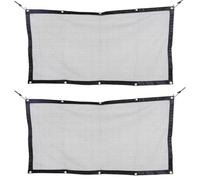 Alasum 2pcs Car Mesh Barrier Pet Backseat Barrier with Stable and Quick Installation, Black Nylon Mesh Fabric Car Divider for Long Road Trips and Safe Travel