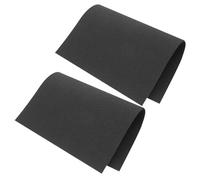 Alasum 2pcs Carbon Felt Welding Blanket Fireproof Mat Abrasion Resistant Long Life Black Carbon Fiber Heat Shield for High Purity Processes and Aerospace