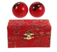 Alasum 2pcs Finger Strength Trainer Hand Stress Ball Hand Exercises Equipment Cloisonné Enamel Elephant Shape Red for Office and Home Use Improves Flexibility
