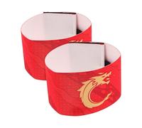 Alasum 2pcs Football Soccer Captain Armband Adjustable Elastic Polyester Wristbands Supports Team Division Youth Adults Matches Practice Sessions