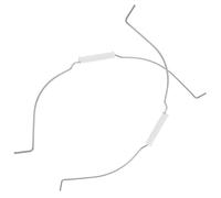 Alasum 2Pcs Galvanized Iron Bucket Handles Replacement Handle for Bucket Sturdy Support Portable Silver for Builders Heavy Duty Backup Use Accessories Set